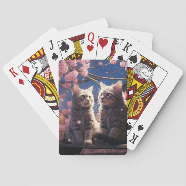 Baralho Gatinhos de Blossomo de Cereja primavera Doce (Verso)