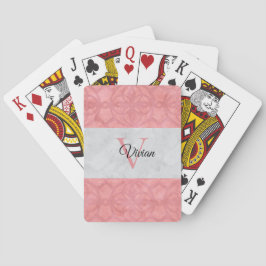 Baralho Gatique Cor De Água, Rosa, E Cinzas, De Cor Rosa, 