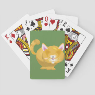 Baralho Gato Atigrado Gengibre Redondo Fofo