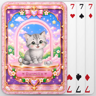 Baralho Gato Burmilla, Arte Kawaii