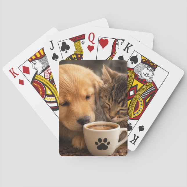Baralho Gato Cachorro e Café (Verso)