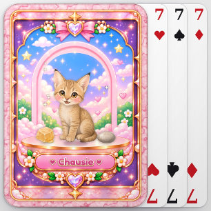Baralho Gato Chausie, Arte Kawaii