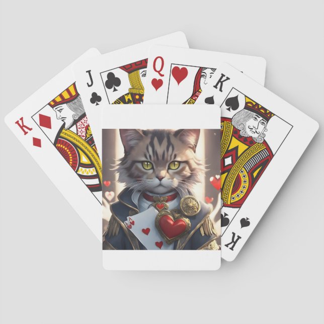 Baralho Gato do Ás of Hearts (Verso)