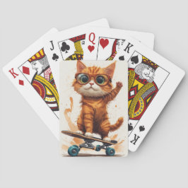 Baralho Gato Em Skate