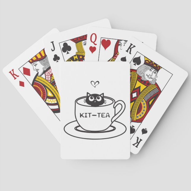 Baralho Gato Kit-Tea Piada Divertida (Verso)