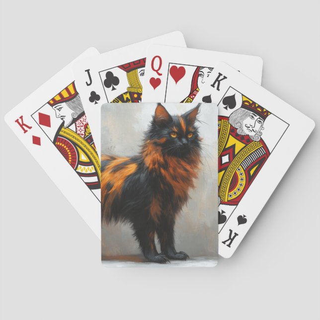 Baralho Gato Maine Coon fofinho (Verso)
