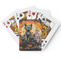 Gato Negro de Halloween Spooky