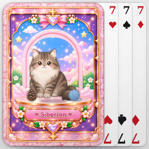 Baralho Gato Siberiano, Arte Kawaii
