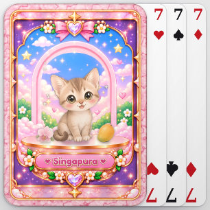 Baralho Gato Singapura, Arte Kawaii