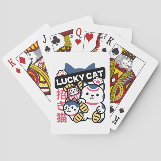 Baralho Gato Sortudo Maneki Neko – Gato da Sorte Japonês (Verso)