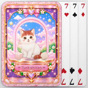 Baralho Gato Turco Van, Arte Kawaii