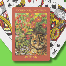 Gatos de Flor Clássicos Louis Wain Personalizados