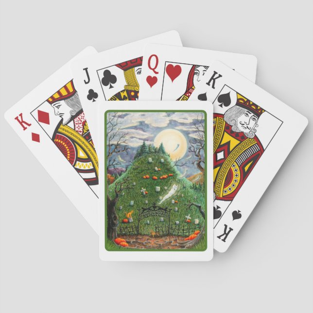 BARALHO GATOS FANTASMAS EM NINO CEMETÉRIO DE VIDA, ARTE PE (Verso)