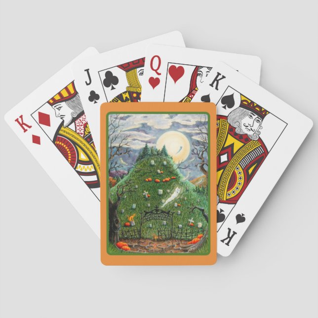 BARALHO GATOS FANTASMAS EM NINO CEMETÉRIO DE VIDA, ARTE PE (Verso)