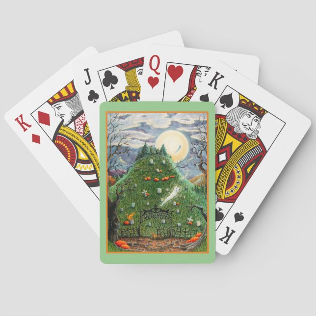 BARALHO GATOS FANTASMAS EM NINO CEMETÉRIO DE VIDA, ARTE PE (Verso)