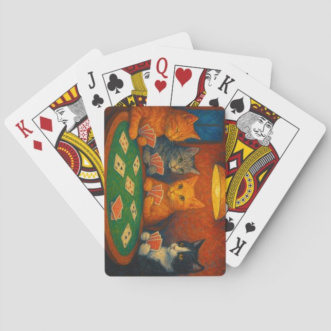 Baralho Gatos Jogando Cartas (Verso)