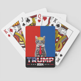 Baralho Gatos Para Trump 2024 | Vance Trump Red Blue
