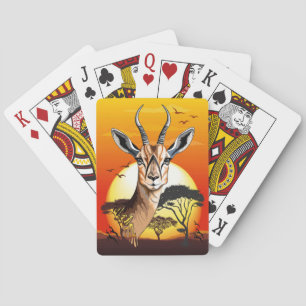 Baralho Gazelle African Antelope Wild Animal