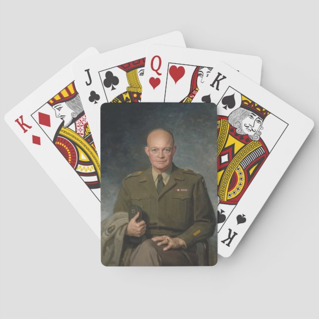 Baralho General Dwight Eisenhower 5 Star - Retrato Pintado (Verso)