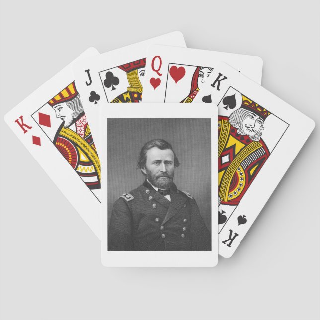 Baralho General Ulysses Simpson Grant, gravado após uma (Verso)