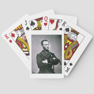 Baralho General William T. Sherman (1820-91) (foto de b/w)