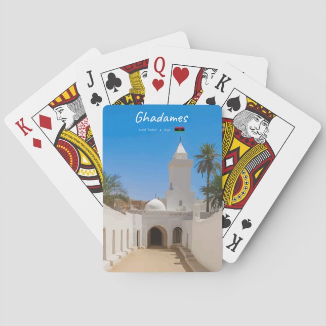Baralho Ghadames, Líbia - Mesquita Branca (Verso)