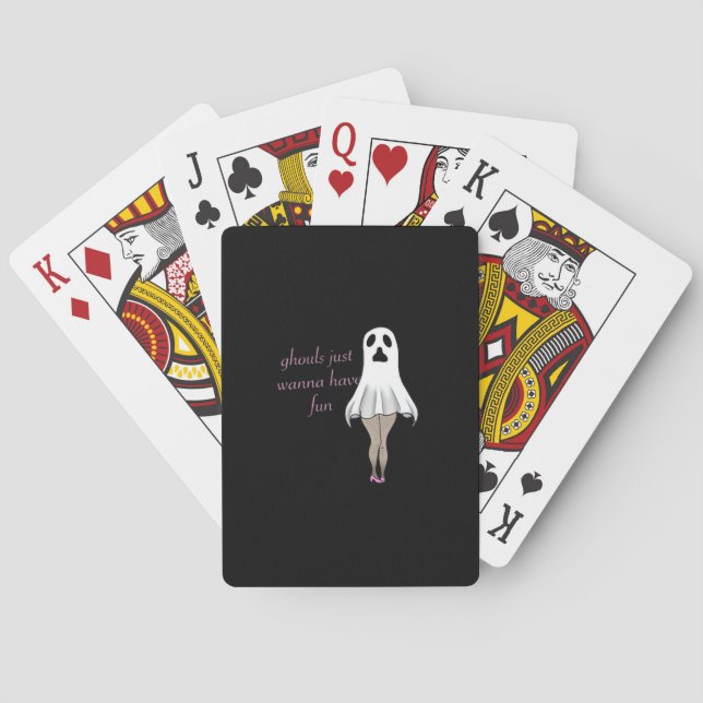Baralho Ghouls Só Quer Divertir A Citação De Slogan (Verso)