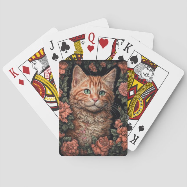 Baralho Ginger Kitten e Flores (Verso)