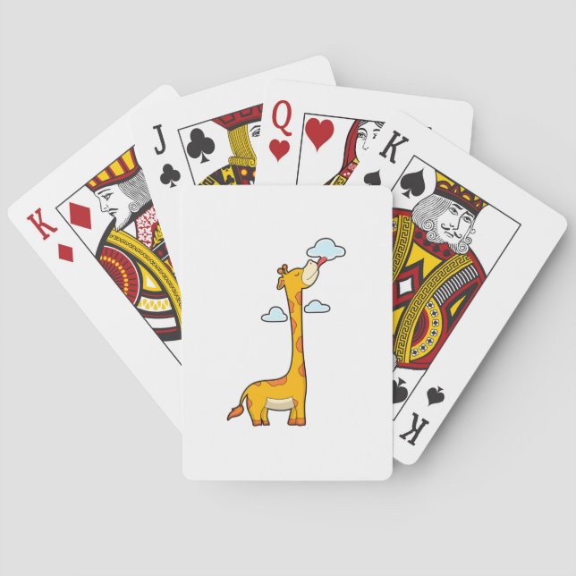 Baralho Girafa com Nuvens (Verso)