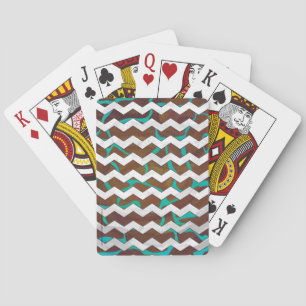 Baralho Giraffe Brown e Teal Impressão