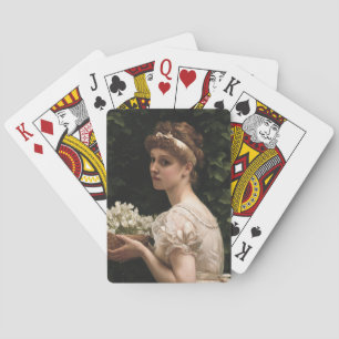 Baralho Girl With Pea Blossoms (por Edward Poynter)