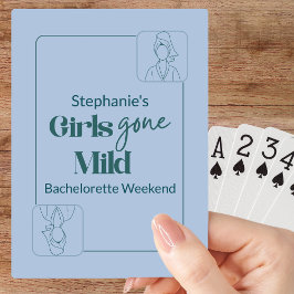 Baralho Girls Gone Mild Classic Teal Bachelorette Weekend