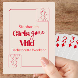 Baralho Girls Gone Mild Minimal Ruby Bachelorette Weekend