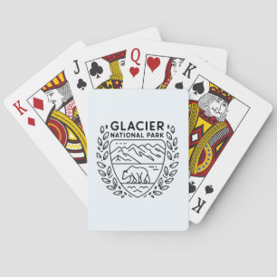 Baralho Glaciar National Park Bear Emblem
