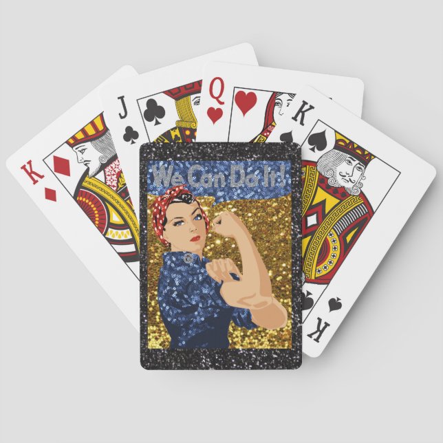 Baralho glitter rosie, o rivete (Verso)
