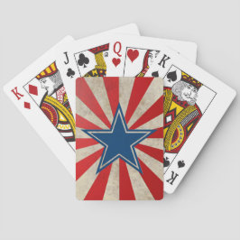 Baralho Glória envelhecida - vermelho, branco e azul