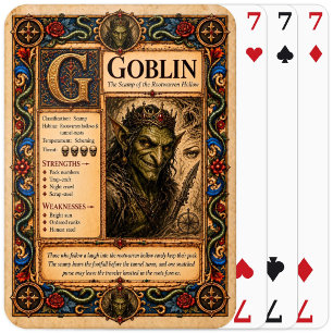 Baralho Goblin, Arte de Bestiário Medieval