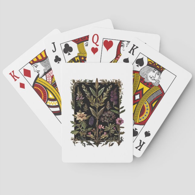 Baralho Goblincore Victorian Witch Ervas Clássico (Verso)