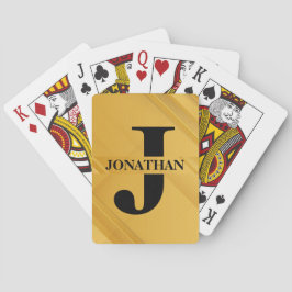 Baralho Gold Dad Initial Letter Name Typography Design