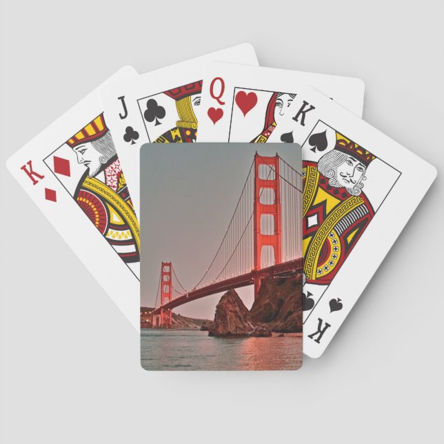 Baralho Golden Gate Bridge at Sun Down (Verso)