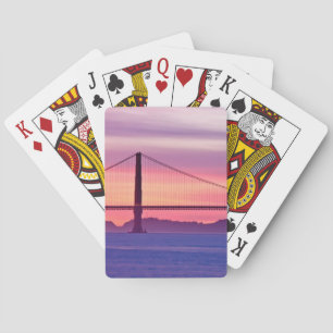 Baralho Golden gate bridge no por do sol