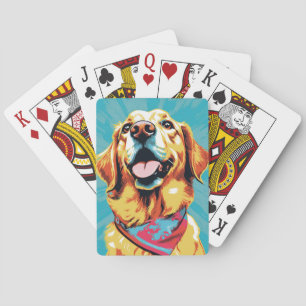 Baralho Golden Retriever Pop Art Design Divertido e Aconch