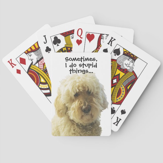 Baralho GoldenDoodle, Doodle Adorável Moppy (Verso)