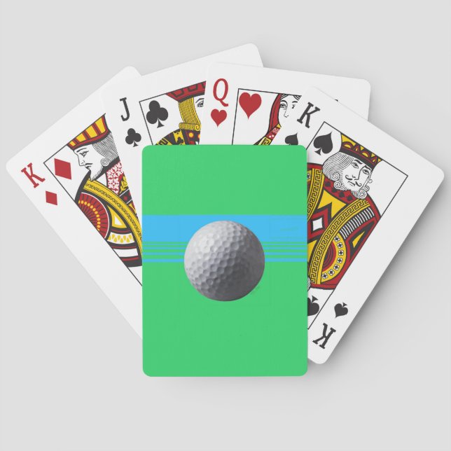 Baralho Golf Ball Poker jogando cartas (Verso)
