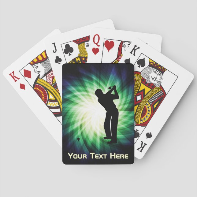 Baralho Golfe verde legal (Verso)