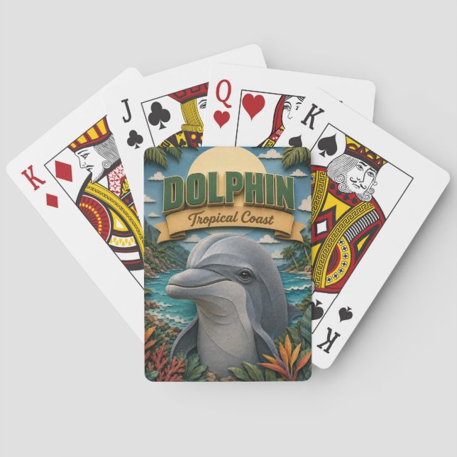 Baralho Golfinho Costa Tropical POPCUT (Verso)