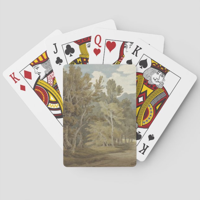 Baralho Gowbarrow Park, Ullswater (por John White Abbott) (Verso)