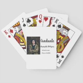 Baralho Graduação clássica adicione nome de foto classe an