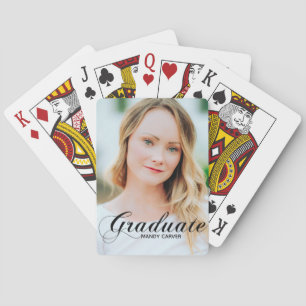Baralho Graduação Personalizada de Foto do Formando Elegan