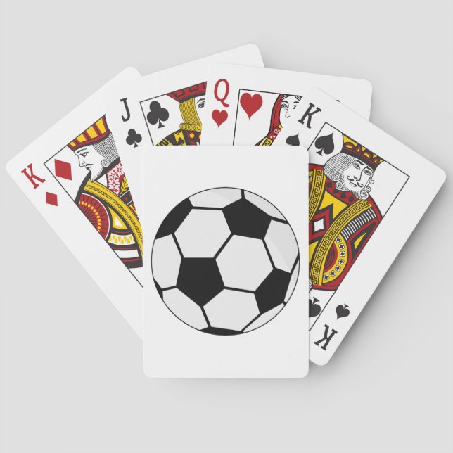 Baralho Gráfico de Bola de Futebol Clássico Fã de Esportes (Verso)